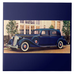 1936 blue Packard Tegeltje