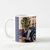 1936 Blue Packard Twelve Club Sedan Koffiemok (Links)