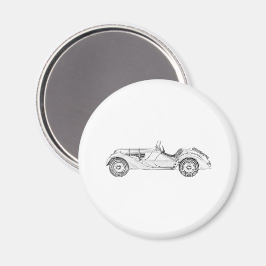 1936 BMW 328 MAGNEET (Voorkant / Achterkant)