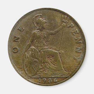 1936 Britse penny magneet