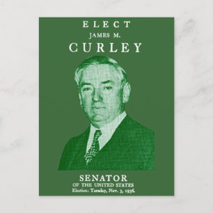 1936 - Curley wordt gekozen in het Congres Briefkaart