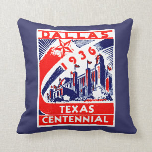 1936 Dallas Texas Centennial Kussen