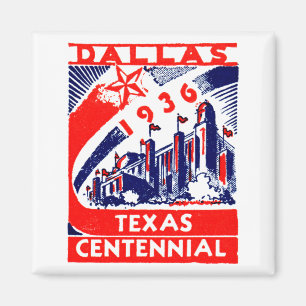 1936 Dallas Texas Centennial Magneet
