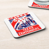 1936 Dallas Texas Centennial Onderzetter (Linkerzijde)
