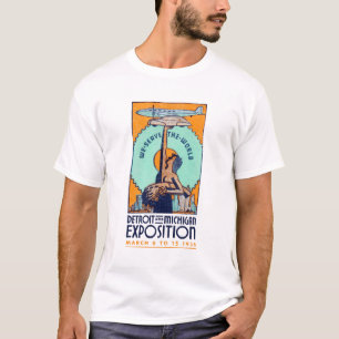 1936 Detroit Michigan Expositie T-shirt