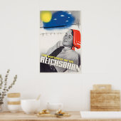 1936 Duitse Spoorwegen Winter Reisposter Poster (Keuken)