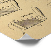 1936 Golf Clubs Design Patent Art-afdrukken Poster (Hoek)