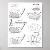  1936 Golf Clubs Design Patent Art-afdrukken Poster (Voorkant)