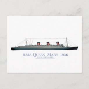 1936 Koningin Mary 1 Briefkaart