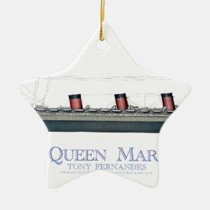 1936 Koningin Mary 1 Keramisch Ornament