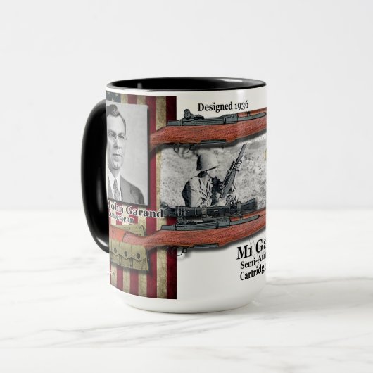 1936 Springfield M1 Garand Precision Coffee-Mok Mok (Voorkant links)