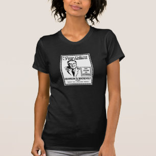1936 Stamp Collector FDR voor President T-shirt