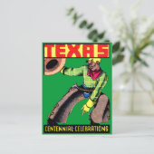 1936 Texas Centennial Briefkaart (Staand voorkant)