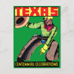 1936 Texas Centennial Briefkaart