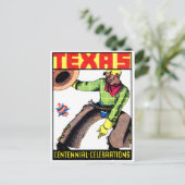 1936 Texas Centennial Briefkaart (Staand voorkant)
