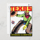 1936 Texas Centennial Briefkaart (Voorkant / Achterkant)