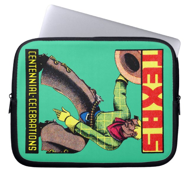 1936 Texas Centennial Laptop Sleeve (Voorkant)