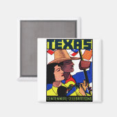 1936 Texas Centennial Magneet (Voorkant / Achterkant)