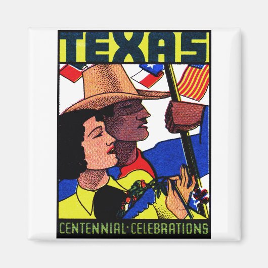 1936 Texas Centennial Magneet (Voorkant)