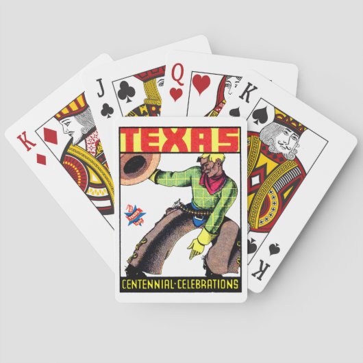 1936 Texas Centennial Pokerkaarten (Achterkant)