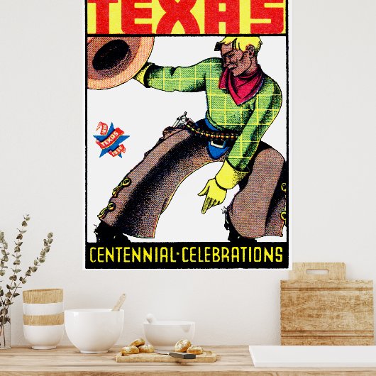 1936 Texas Centennial Poster (Keuken)