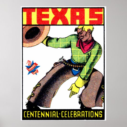 1936 Texas Centennial Poster (Voorkant)