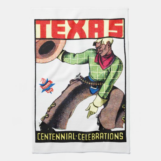 1936 Texas Centennial Theedoek (Verticaal)