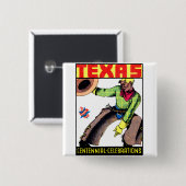 1936 Texas Centennial Vierkante Button 5,1 Cm (Voorkant /achterkant)