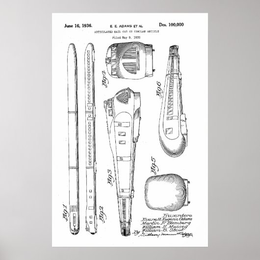 1936 Treinoctrooi Poster (Voorkant)