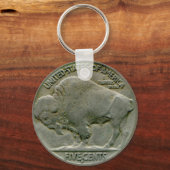 1936 US "Buffalo" nickel tails sleutelhanger (Voorkant)