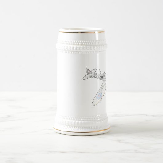 1936 WWII Spitfire, Vliegtuig-kleur Bierpul (Center)