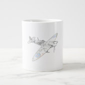 1936 WWII Spitfire, Vliegtuig-kleur Grote Koffiekop (Voorkant)