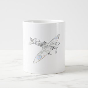 1936 WWII Spitfire, Vliegtuig-kleur Grote Koffiekop
