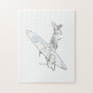 1936 WWII Spitfire, Vliegtuig-kleur Legpuzzel