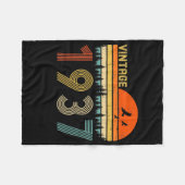 1937 85e verjaardag Mannen van de geboorte Vrouwe Fleece Deken (Voorkant (Horizontaal))