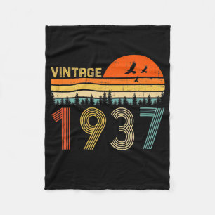  1937 85e verjaardag Mannen van de geboorte Vrouwe Fleece Deken