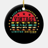  1937 85e verjaardag Mannen van de geboorte Vrouwe Keramisch Ornament (Achterkant)