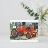 1937 ALLIS CHALMER TRACTOR BRIEFKAART (Staand voorkant)