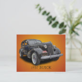 1937 BUICK BRIEFKAART (Staand voorkant)