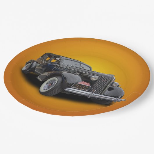 1937 BUICK PAPIEREN BORDJE (Gekanteld)