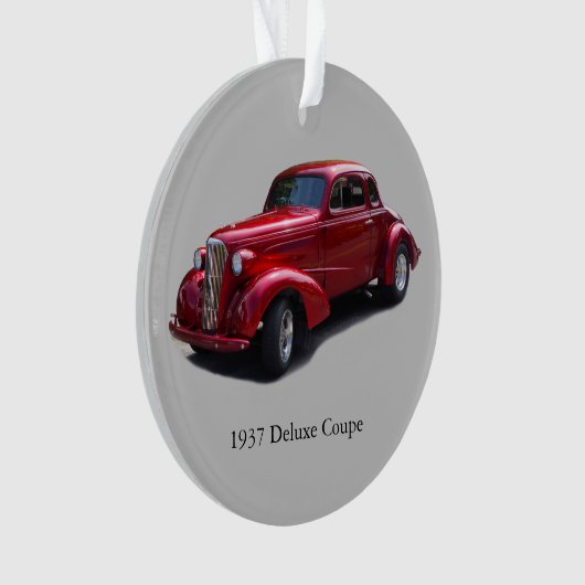 1937 Deluxe Coupe acrylsiermiddel Ornament (voorkant)