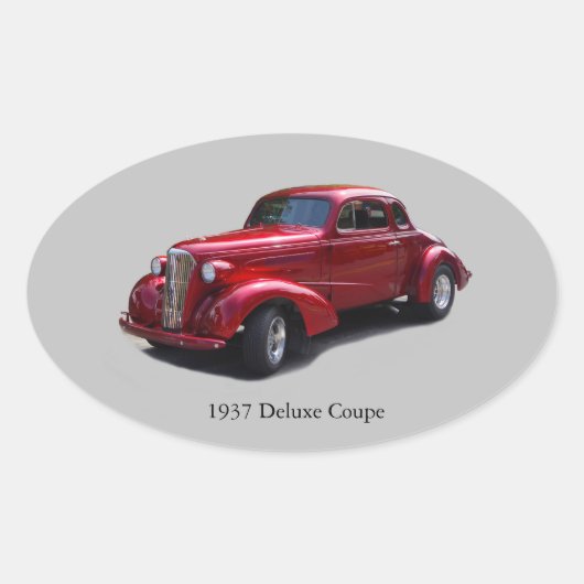 1937 Deluxe Coupe sticker (Voorkant)