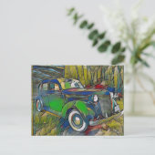 1937 Desoto 3 Briefkaart (Staand voorkant)