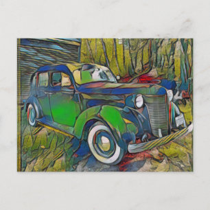 1937 Desoto 3 Briefkaart