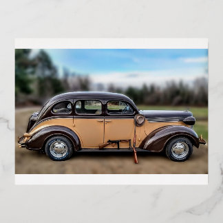 1937 Desoto Folie Feestdagen Briefkaart