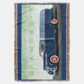 1937 Diamond T blue truck Deken (Voorkant Verticaal)