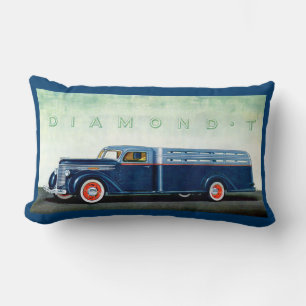 1937 Diamond T blue truck Kussen