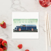 1937 Diamond T blue truck Servetten (Insitu)