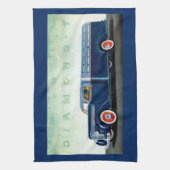 1937 Diamond T blue truck Theedoek (Verticaal)