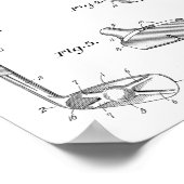 1937 Golf Club Patent Art Drawing Print (Hoek)